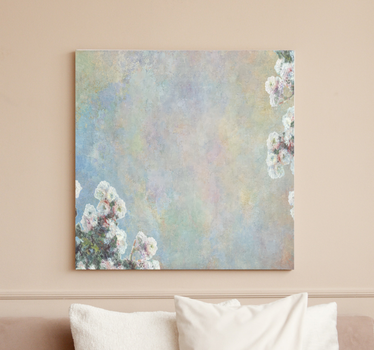 Delikat blomster og planter lærredsbillede - TenStickers