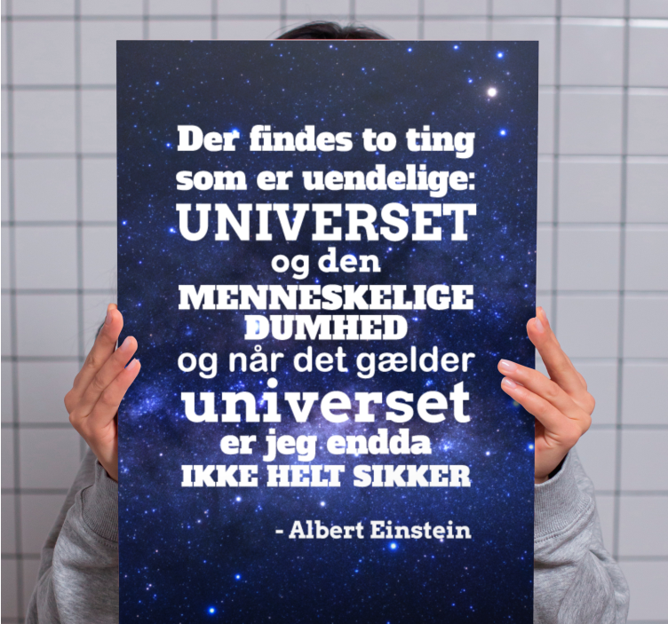 Der findes to ting der er uendelig quote canvas - TenStickers