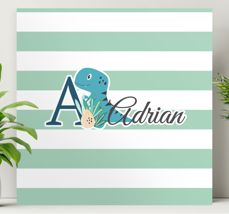 Dinosaur lærredsbillede adrians legesyge dino - TenStickers