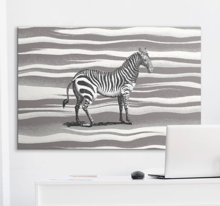 Dyre billeder på lærred zebra striber design - TenStickers