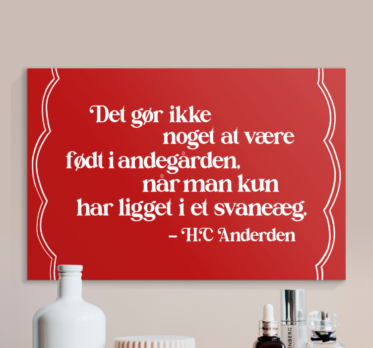 Hc andersen eventyrcitat citat lærred - TenStickers