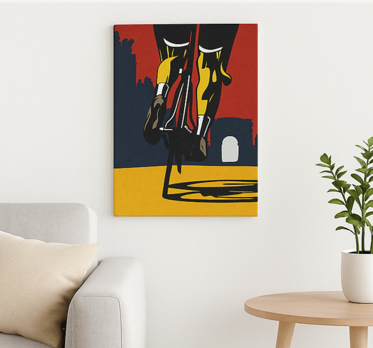 Hold kæft med benene sport lærredsbillede - TenStickers