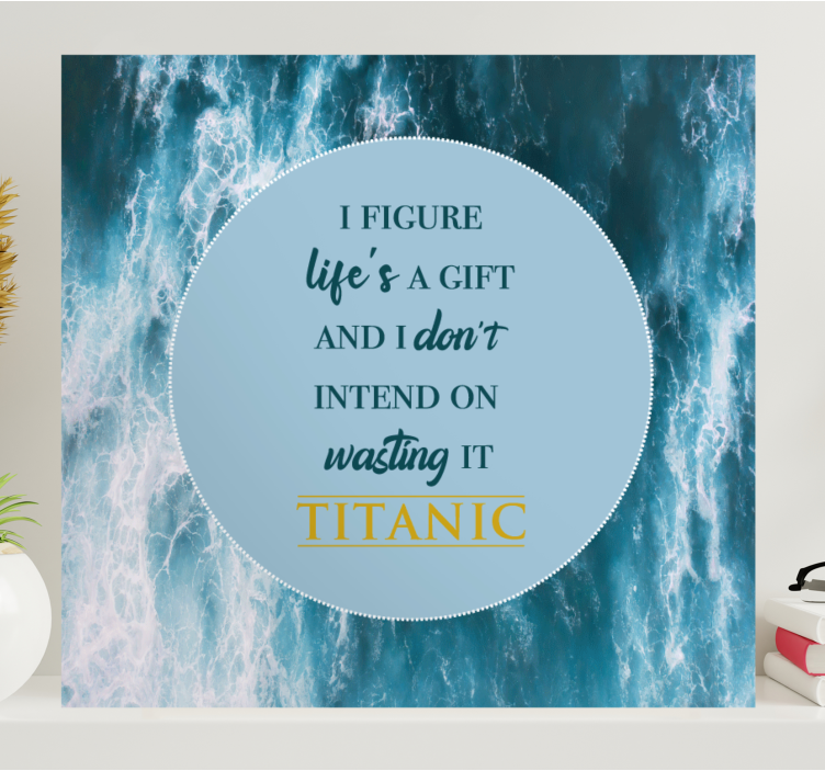 Inspirerende livscitat citat lærredsbillede - TenStickers