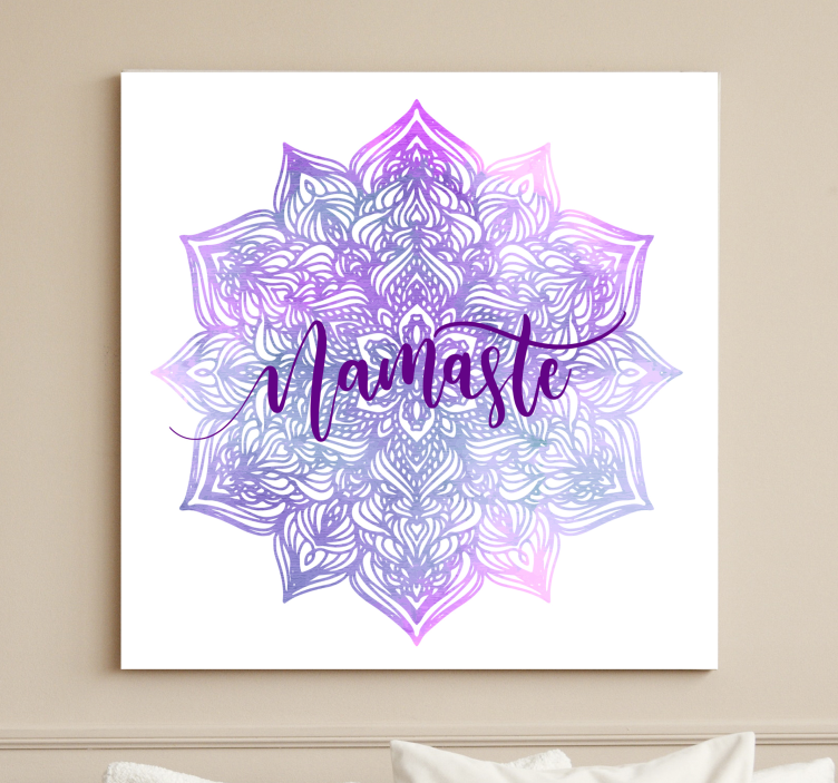 Lilla mandala namaste mandala lærred væg kunst - TenStickers