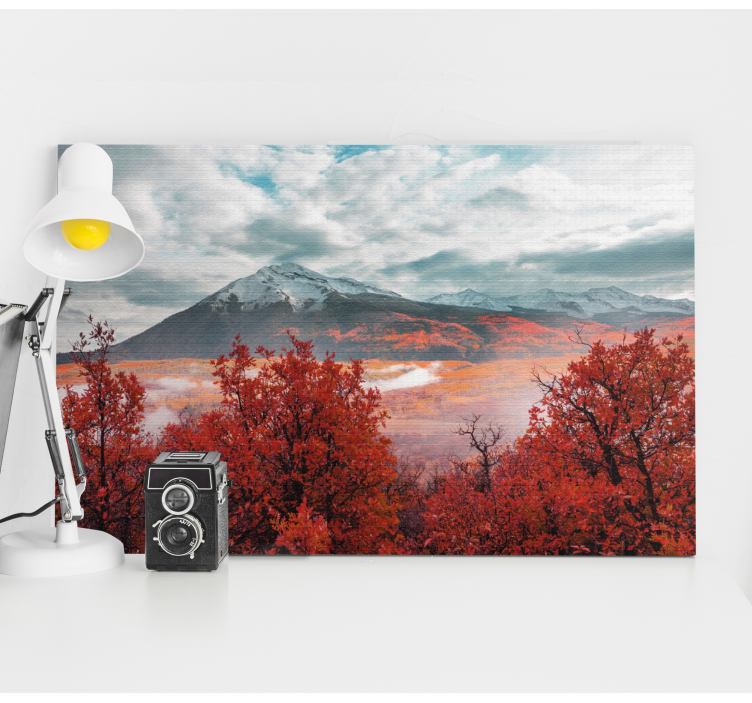 Magisk øjeblik i skovlandskabet lærred - TenStickers