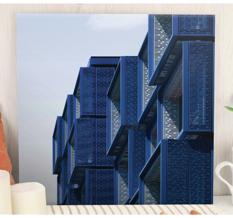 Moderne lærredsbillede af futuristisk arkitektur - TenStickers