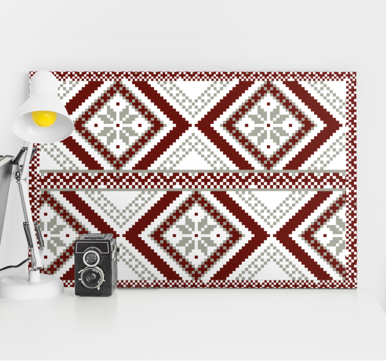 Moderne lærredsbillede geometrisk diamant koncept - TenStickers