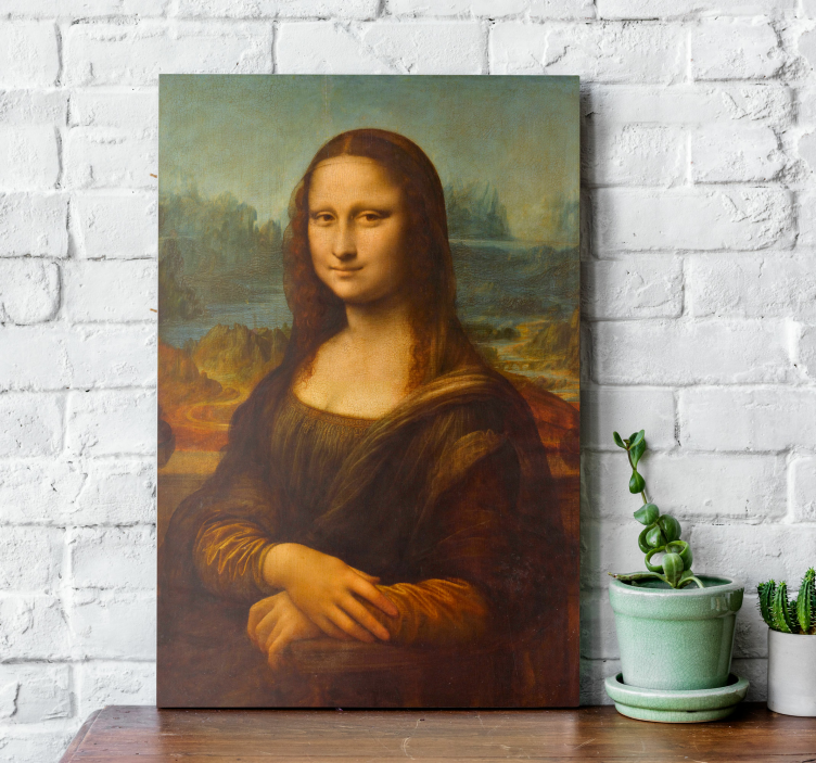 Mona Lisa af Leonardo da Vinci kunst på lærred - TenStickers