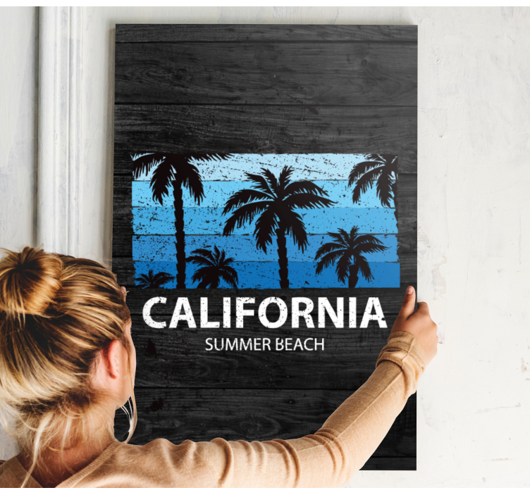 Palm trees california by lærredsbillede - TenStickers