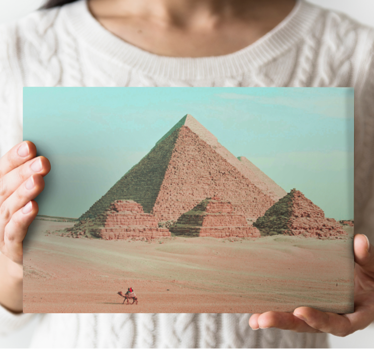 Pyramiderne i giza by lærredsbillede - TenStickers