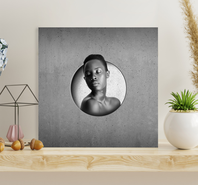 Rå beton, tilpasset personligt lærred - TenStickers