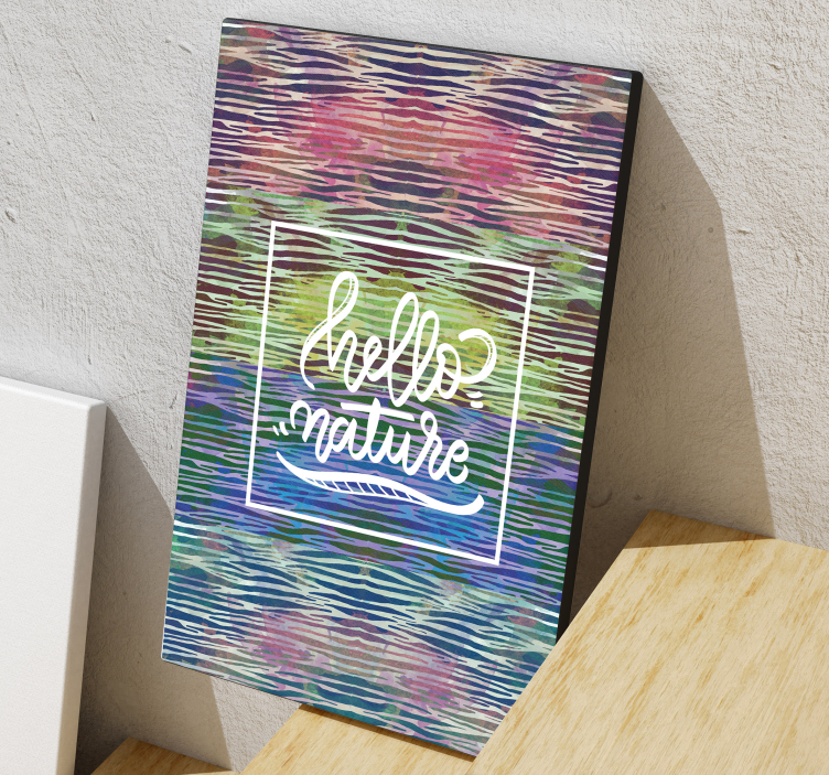 Regnbue zebra tekst lærred - TenStickers