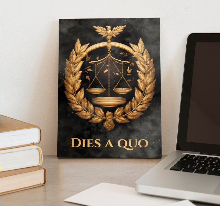 Retfærdighedsbalance lærredsbillede til kontor - TenStickers