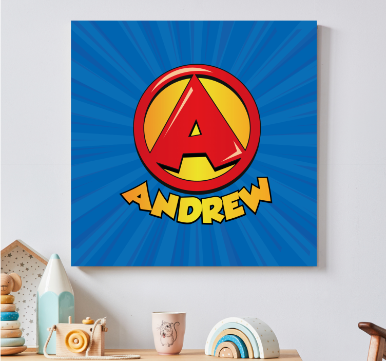 Super begyndelsesbogstav børnehave lærred - TenStickers