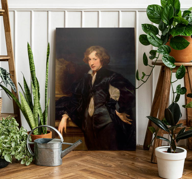 Van Dyck's selvportræt kunst lærredsbillede - TenStickers