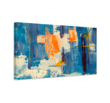 Nordisk maling splash abstrakt indrammet wall art - TenStickers