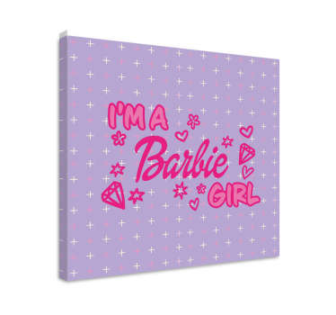 Jeg er en barbie pige citat vægkunst prints - TenStickers