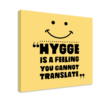 "hygge" kan ikke oversættes vægkunst citattryk - TenStickers