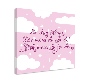 Lyrics - hvis du havde en dag tilbage vægkunst citat prints - TenStickers