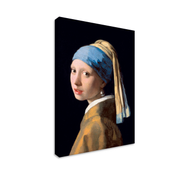 Pigen med en Perleørering maleri kunst lærredsbillede - TenStickers