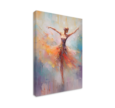 Balletdanser kunst lærredsbillede - TenStickers