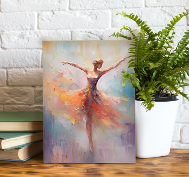Balletdanser kunst lærredsbillede - TenStickers