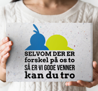 Kaj og andrea citat vægkunst citat prints - TenStickers