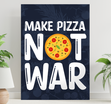 Sjove citater laver citattryk på pizzavægkunst - TenStickers
