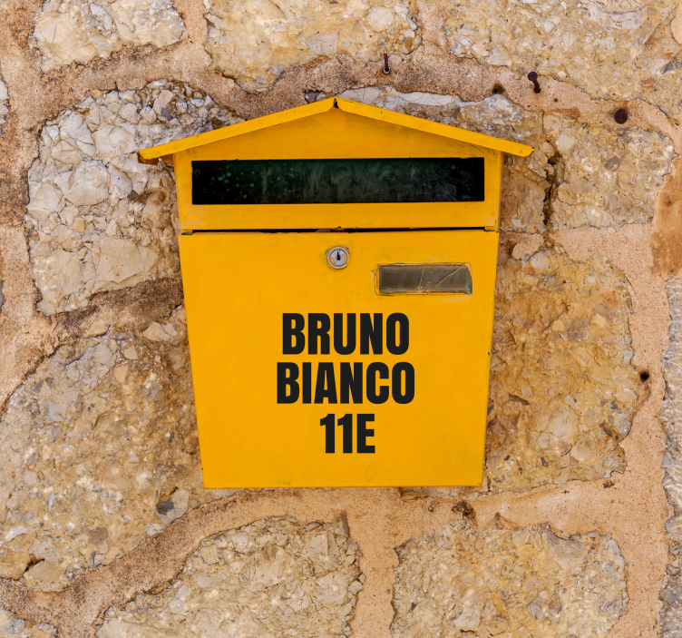 1 tomme postkassebreve postkasseklistermærke - TenStickers