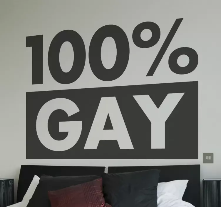 100% homoseksuel - TenStickers