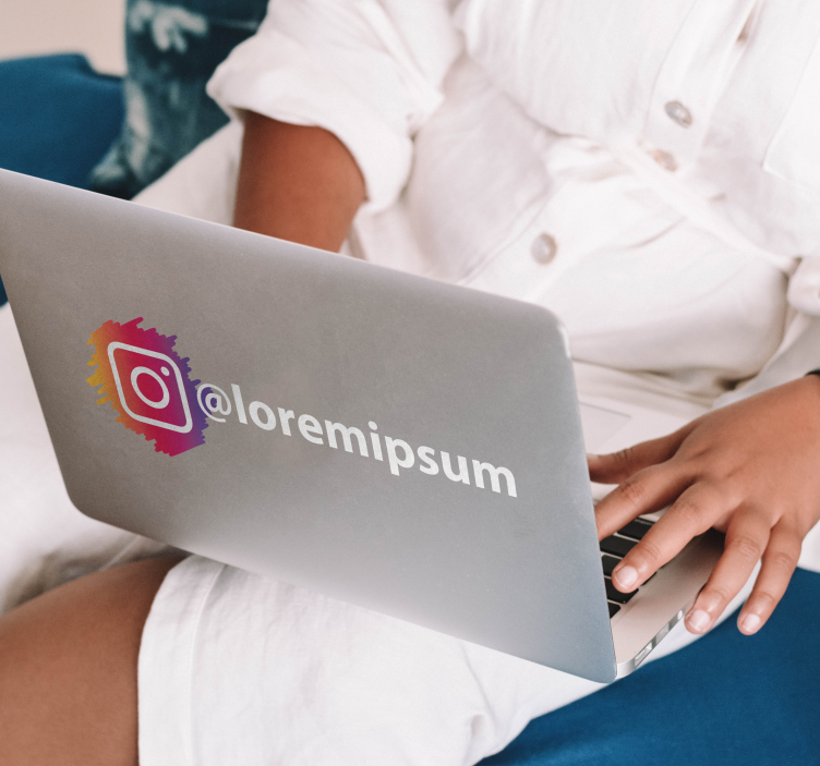 Instagram sociale medier logo vinylskilt - TenStickers