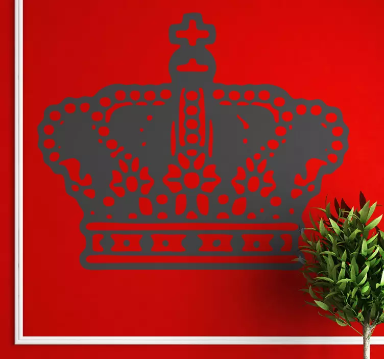 Dekorativ kongekrone wallsticker - TenStickers