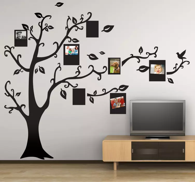 Familie træ wallsticker - TenStickers