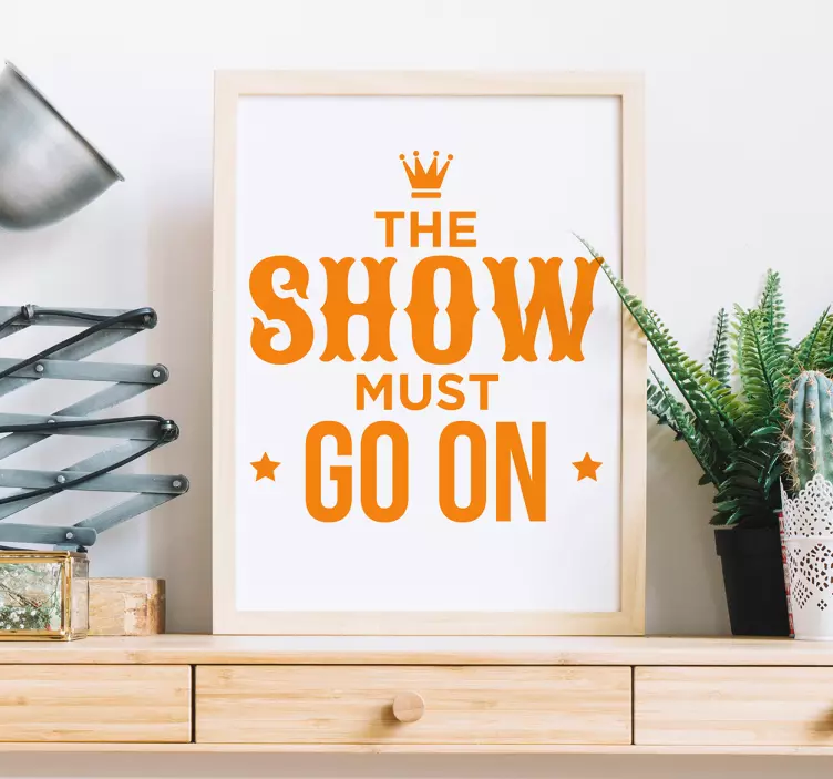 Dronning typografisk besked lyrisk vægklistermærke - TenStickers