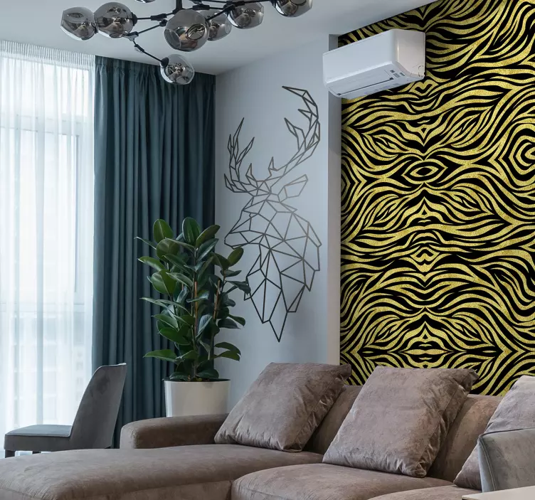 Origami hjorte vilde dyr mærkat - TenStickers