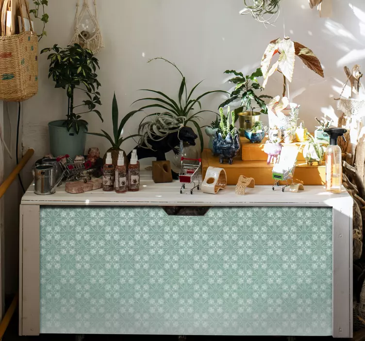 Blomstermønster med fade folie til møbler - TenStickers