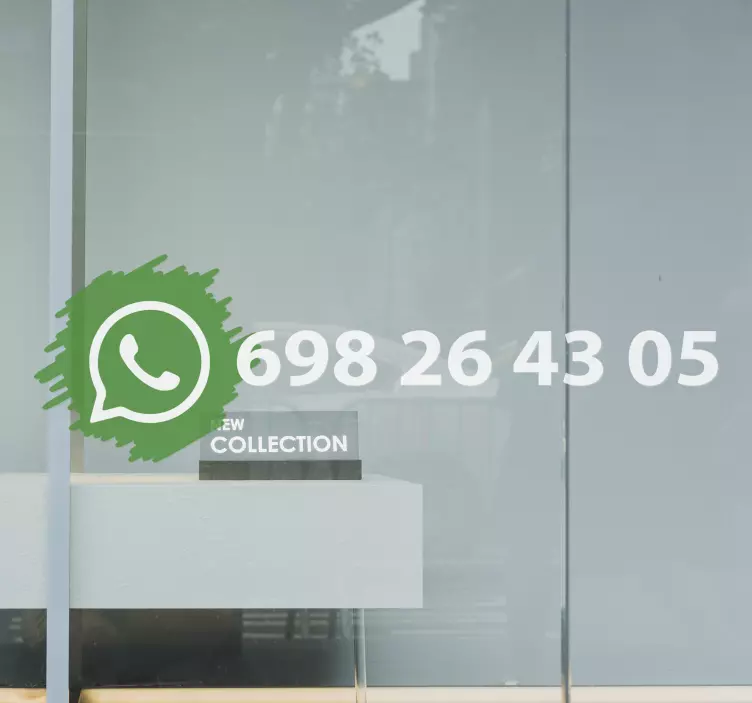 Whatsapp sociale medier logo vinylskilt - TenStickers