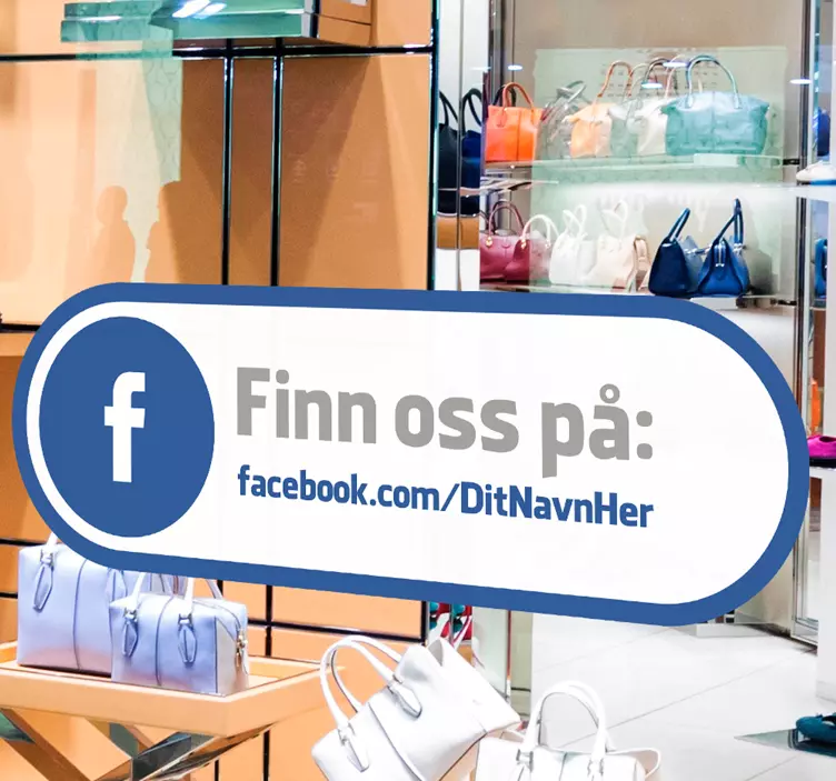 Find os facebook vinduet klistermærke - TenStickers