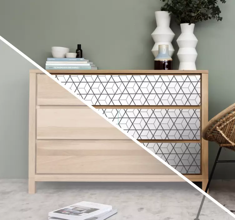 Skandinaviske motiver møbelklistermærke - TenStickers