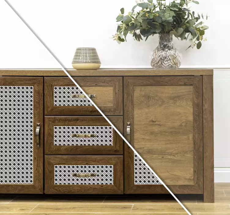 Fransk flet klistermærke til møbler - TenStickers