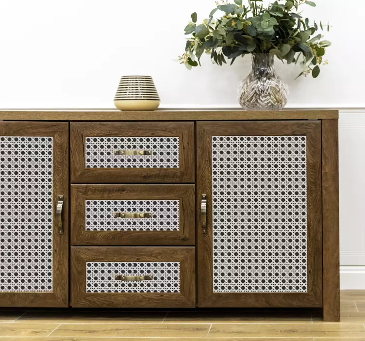 Fransk flet klistermærke til møbler - TenStickers