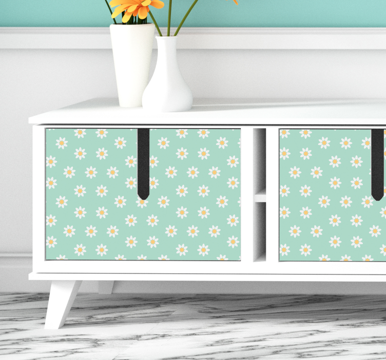 Daisy blomster stue væg indretning - TenStickers