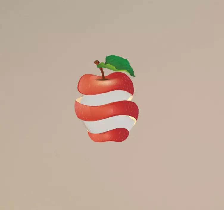 Æbleskræl macbook sticker - TenStickers