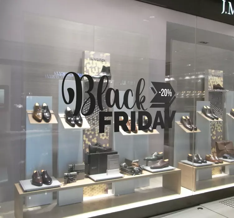Specialfremstillet Black Friday sticker - TenStickers
