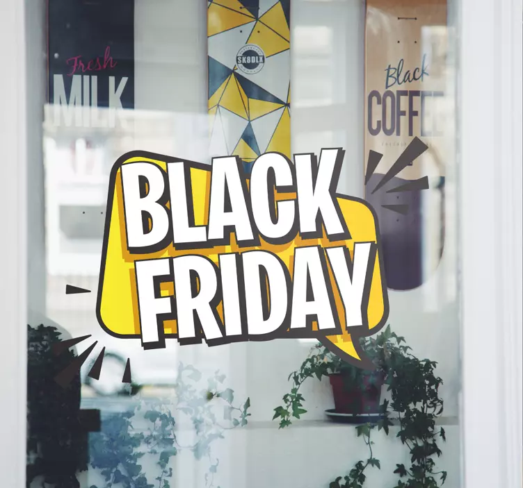 Taleboble Black Friday sticker - TenStickers
