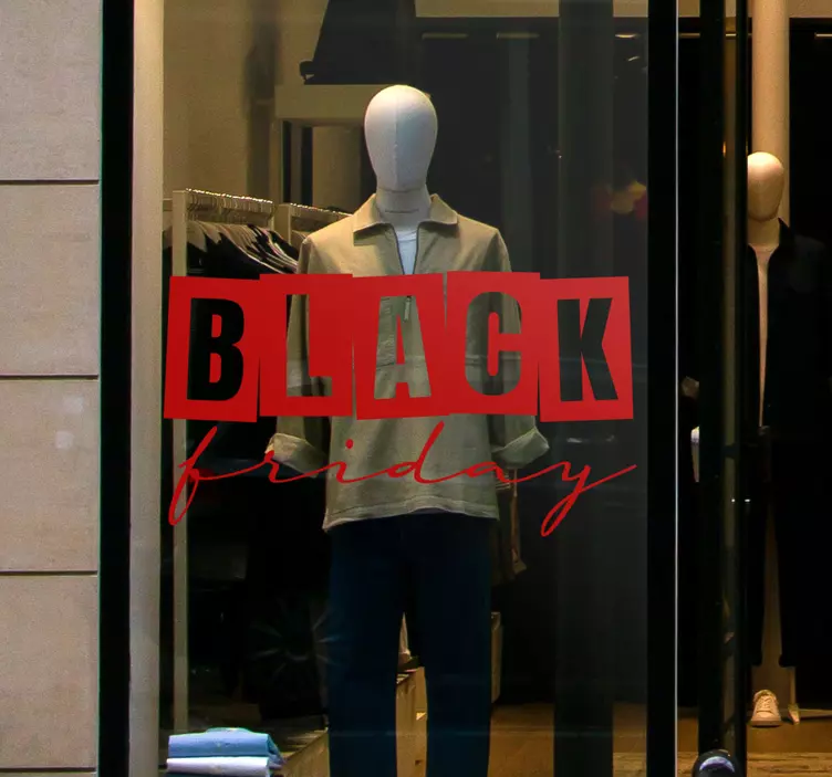 Black Friday udsalg sticker - TenStickers