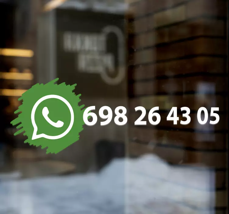 Whatsapp sociale medier logo vinylskilt - TenStickers