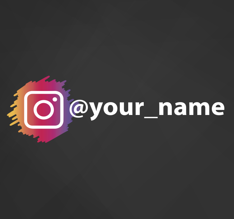 Instagram sociale medier logo vinylskilt - TenStickers