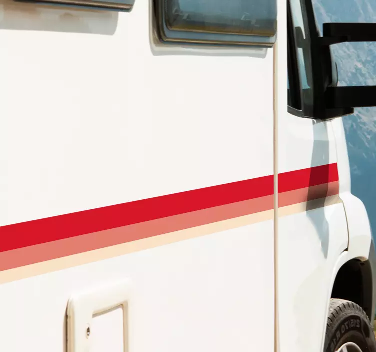 Streger - klistermærke til campingvogn - TenStickers