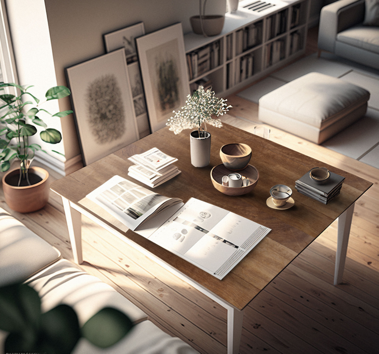 Træ tekstur brun folie til møbler - TenStickers